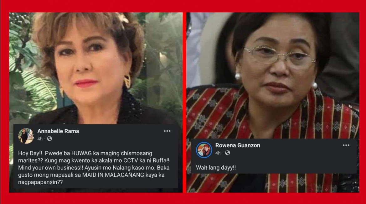 Annabelle Rama at Cong. Rowena Guanzon, may ‘bardagulan’ nga ba sa social media?