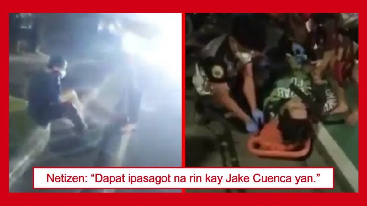 VIRAL VIDEO: Delivery rider, tinamaan ng ligaw na bala mula sa mga pulis na tumugis kay Jake Cuenca